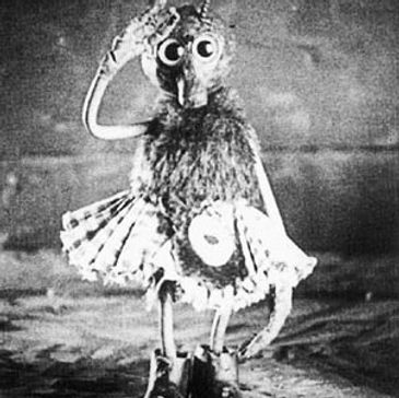 Still of stop-motion animated character, MacGregor from Bower's silent film 'There it is'.