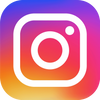 Instagram logo with gradient colors.