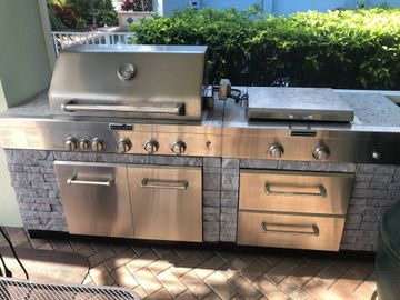 Natural Gas Grill Piping Installation.