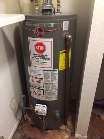 Gas Water Heater Installation.