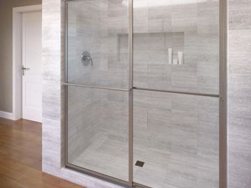 Shower Door Installation.