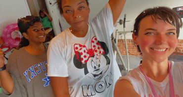 Fun, sweaty group workout! 