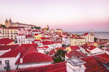 Alfama features historic yet well-preserved architecture.