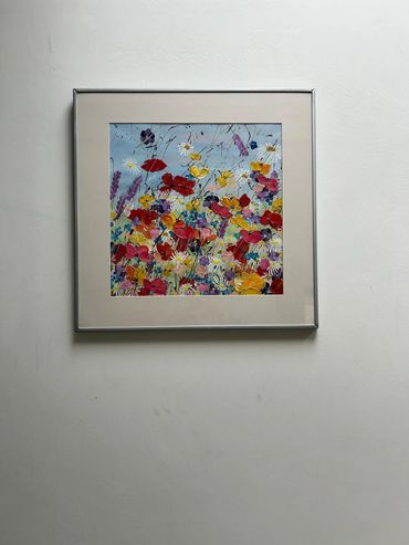 lively wildflower painting is part of a limited series