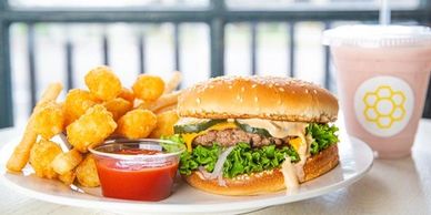 Honeybee Burger Burgers Vegan Fast Food Restaurants