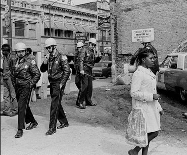 Girl with Cops Chicago IL 1968