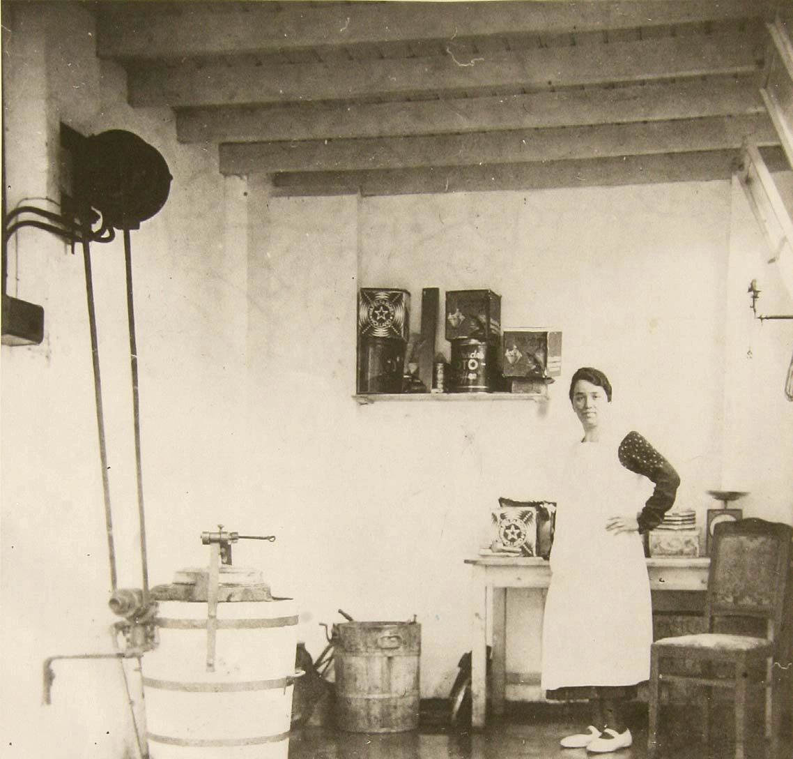 Zia Assunta in the 1929 original Gelato Granucci production facility