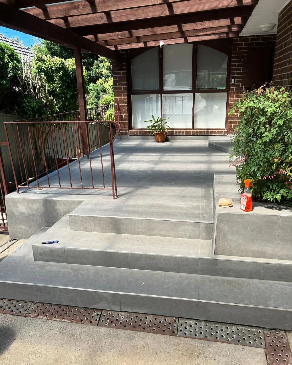 Porch tiling renovation in Mount Waverley