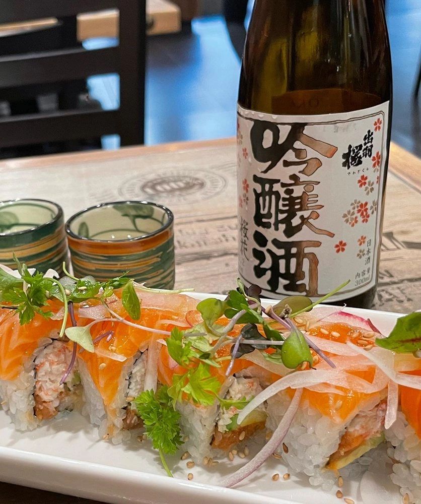 Chef's Special Sushi Roll & Dewazakura Oka Ginjo Sake