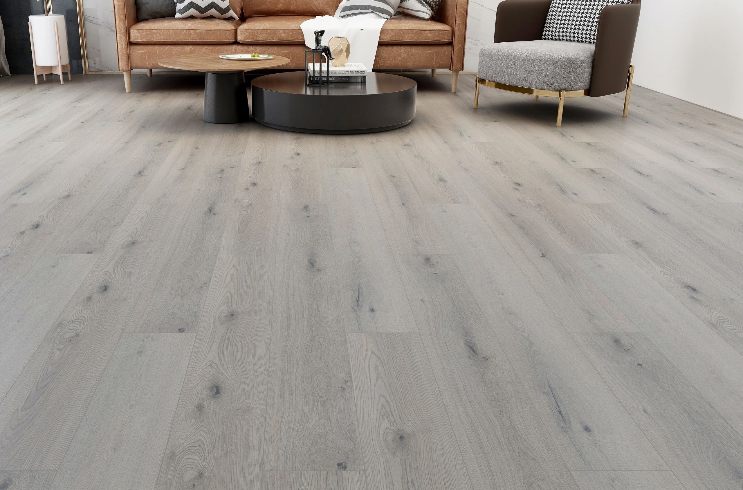 EVA Floors 12mil Collection Rustic Grey Oak Waterproof SPC Flooring