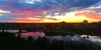 Sunset in Saskatoon