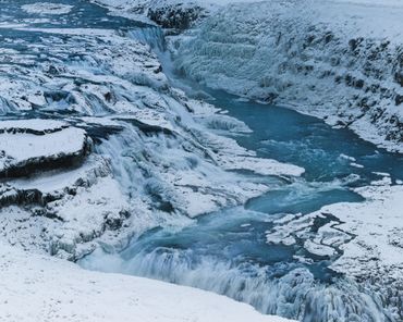 Gullfoss im Winter