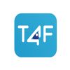 Blue square logo with white T4F text inside.