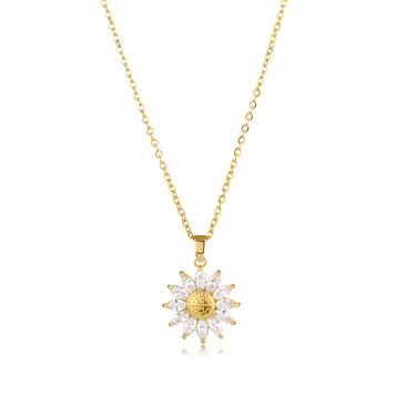 Sunflower necklace