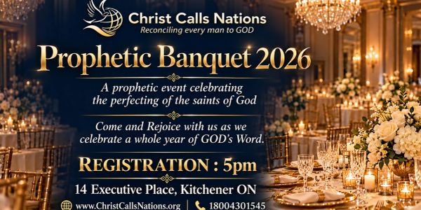 Invitation to the Prophetic Banquet 2026 by Christ Calls Nations.