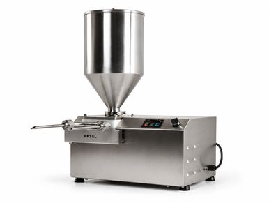Commercial stainless steel food filler machine.