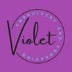 Violet Embroidery and Engraving