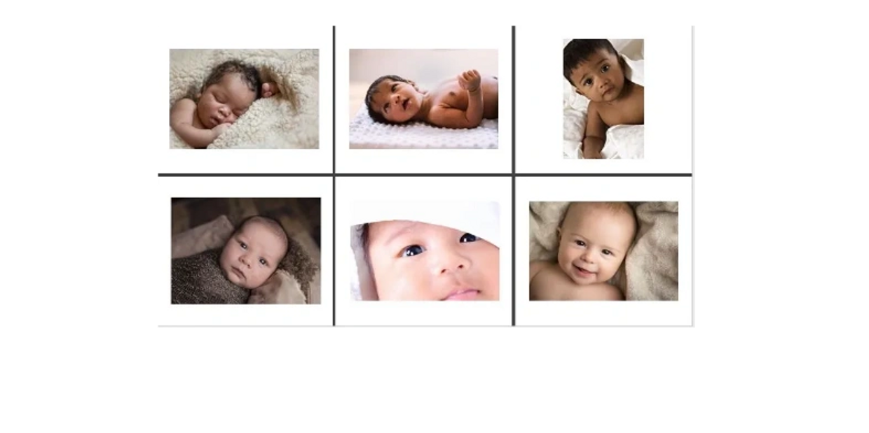 A set of baby photos