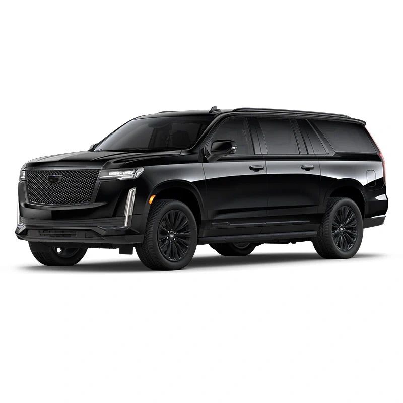 Providing professional chauffeur service in a black car that seats 6 people.