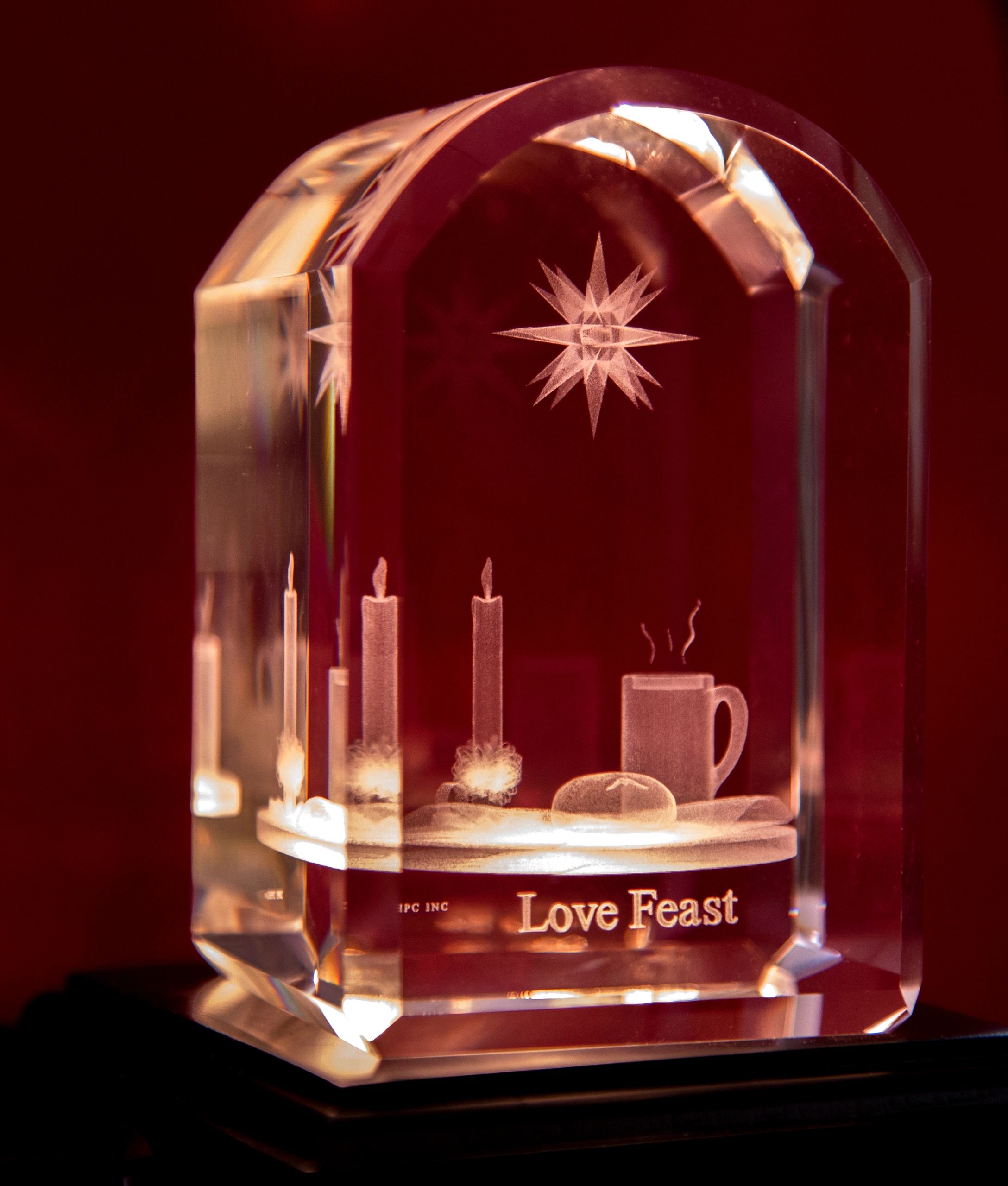 Moravian Crystal Company Inc. Heritage, Lovefeast Moravian Crystal