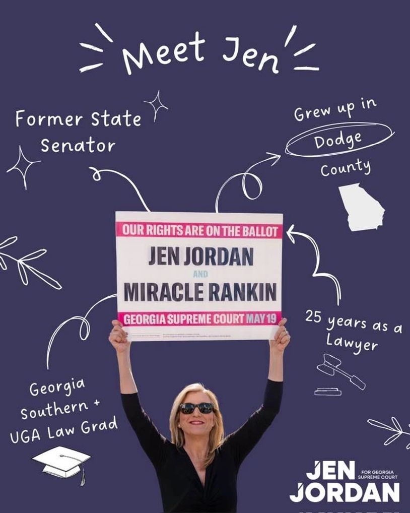 Jen Jordan, former state senator, lawyer, and Georgia Supreme Court candidate.