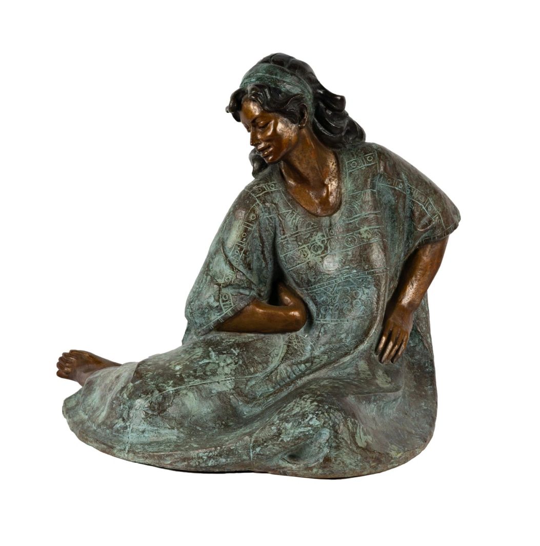 Bronze Sculpture by Mexican Sculptor Victor Gutierrez, 2/20 1987, Signed, Numbered & Dated