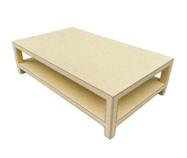 Vintage Coffee Table in the Style of Karl Springer
