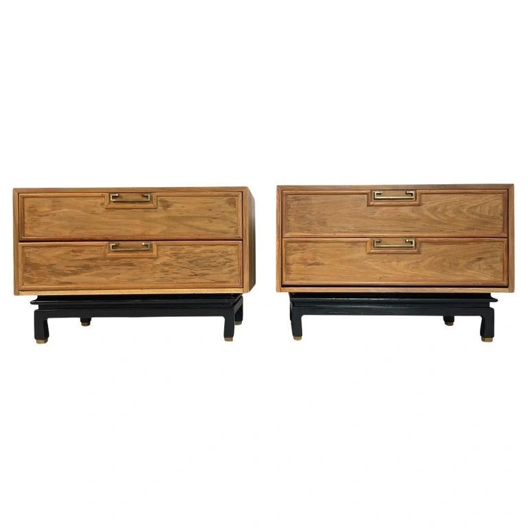 Low Nightstands by Merton Gershun for American of Martinsville, USA 1960's