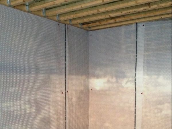 Tanking system in a basement stops damp ready for ventilation and air conditioning hu18 East Riding 