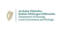 Logo of the Department of Housing, Local Government and Heritage.