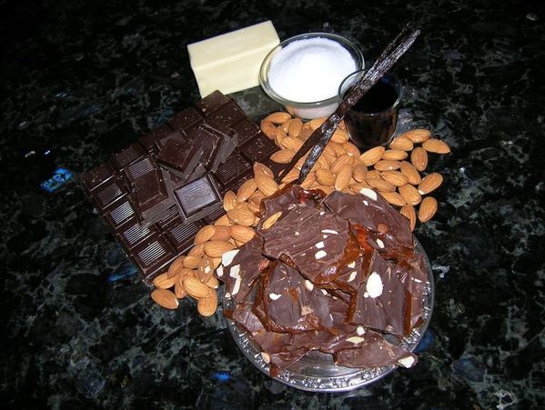 All the chocolates and dry fruits kept together