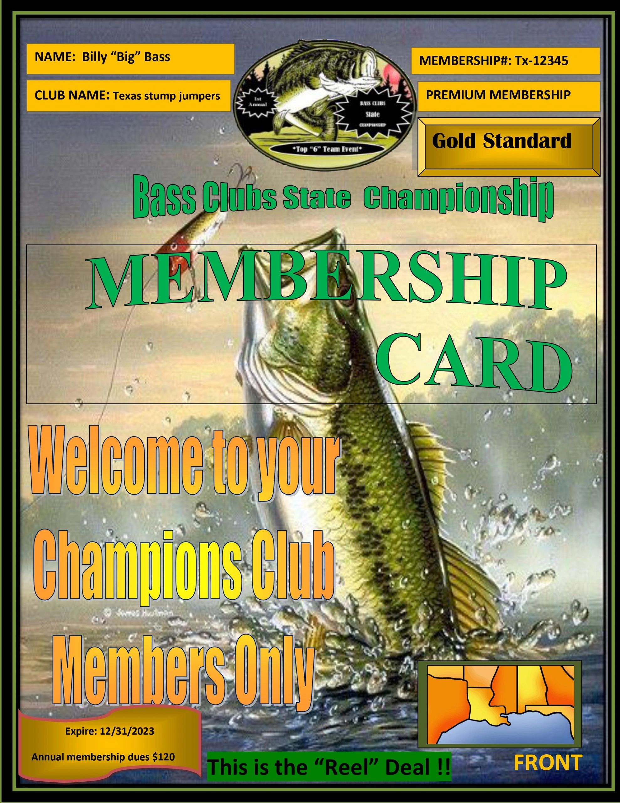 Membership Benefit Bass Clubs State Championship