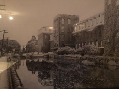 The Harmony mills circa 1960 with the water still flowing for hydro power 