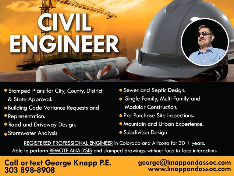 Civil Engineer, Structural engineer, forensic engineer in Colorado and Arizona