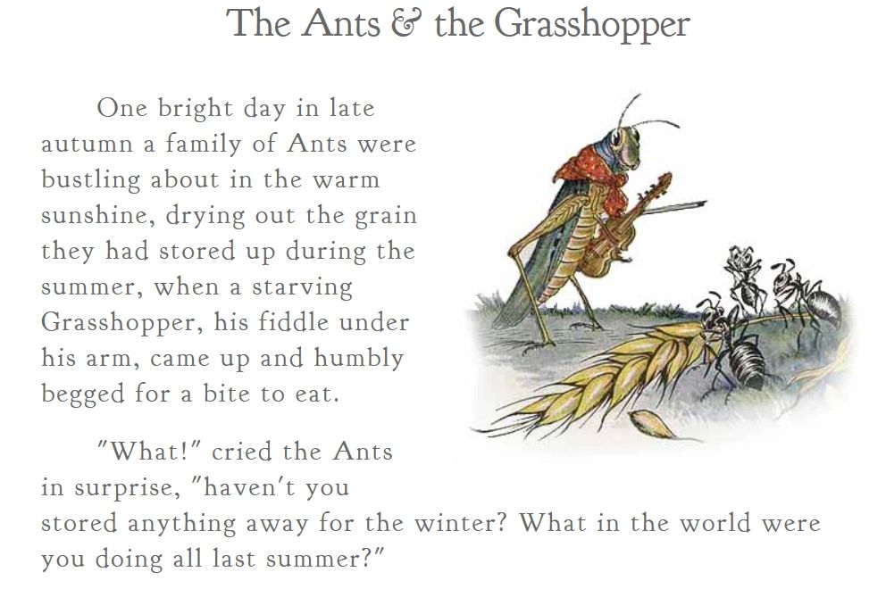 the ant and the grasshopper        
        <figure class=