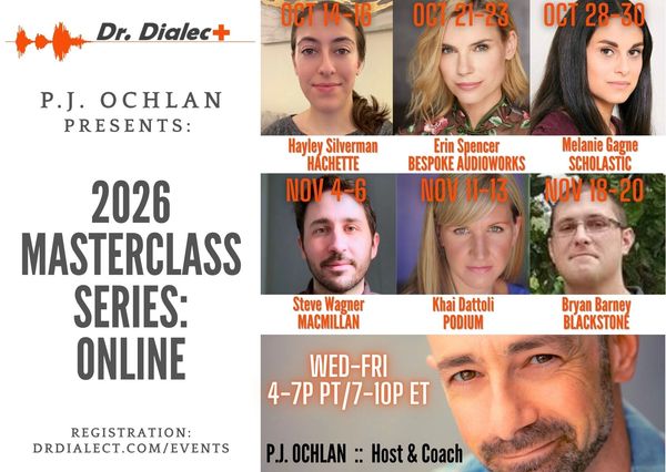 2026 Masterclass Series online hosted by P.J. Ochlan.