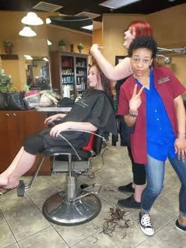 We provided free makeovers for a re-entry and recovery community getting ready for job interviews.