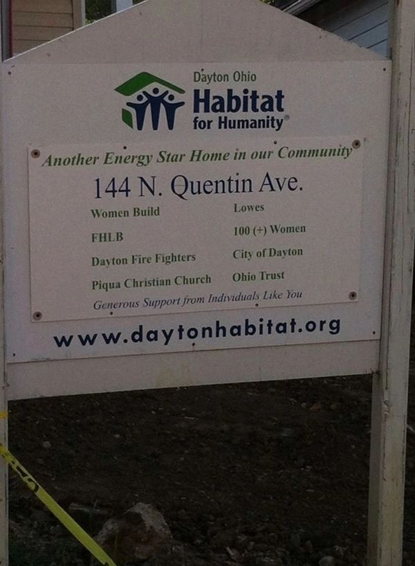 Models, Designers, supporters and (DE-FI) leaders participate in a Habitat For Humanity Build.