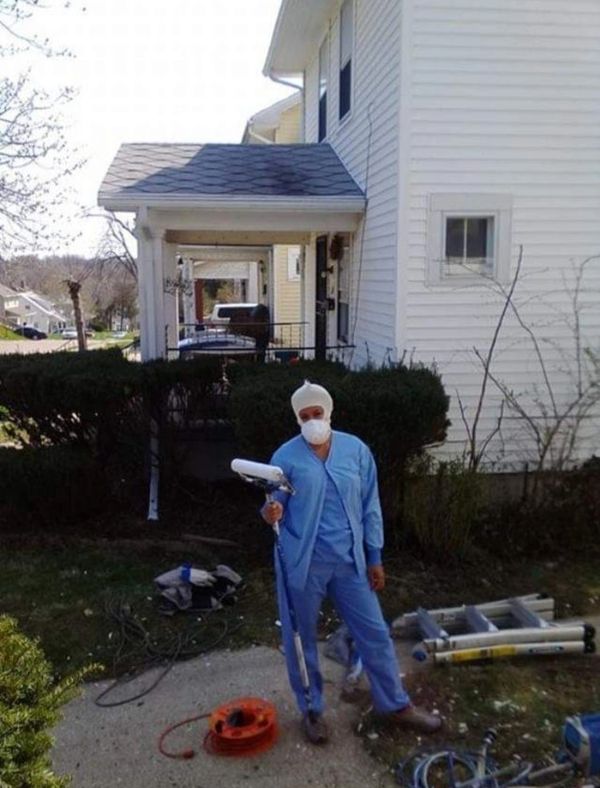 We helped repaint a recent widow's home after they received citations & threats from the Dayton Gov.