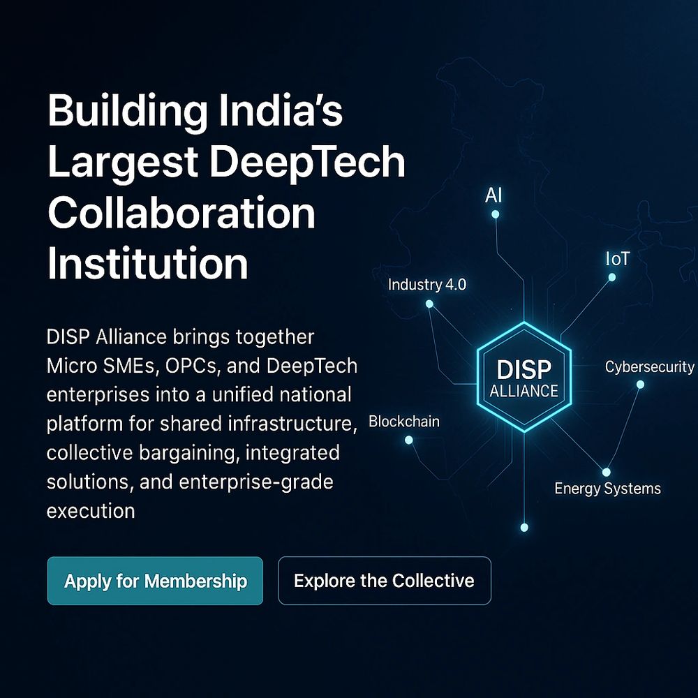  DISP Alliance transforms communities  using DeepTech, AI, Industry 4.0 & collective collaboration.