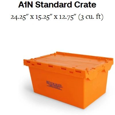 orange moving crates