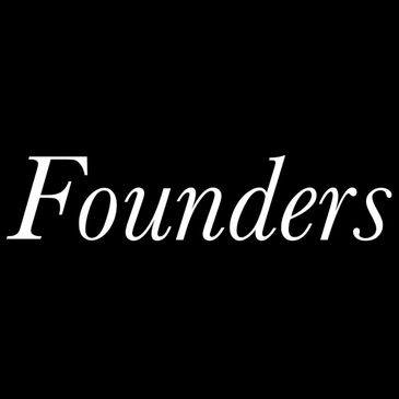 The word 'Founders' in white serif font on black background.