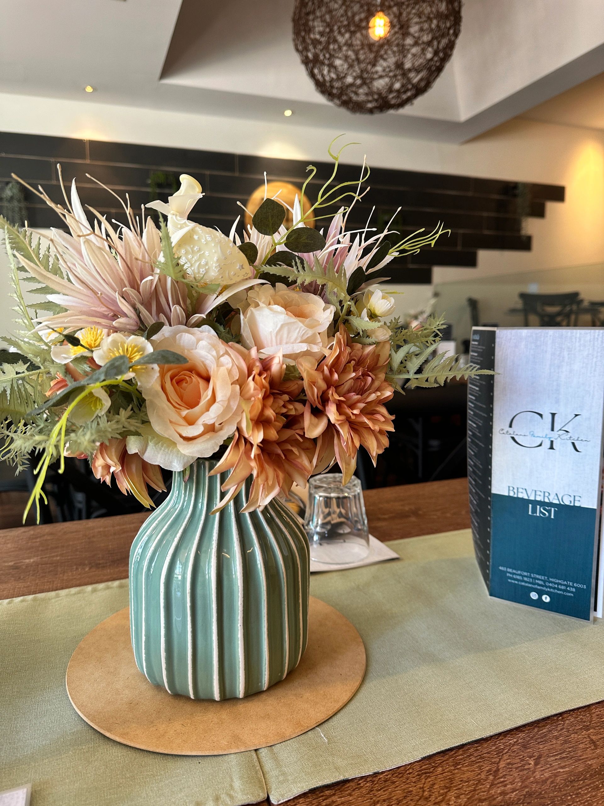 The dining room at Catalano Family Kitchen on Beaufort Street
