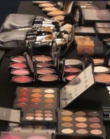 pile of mac makeup