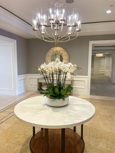 Orchid arrangement for The Ritz-Carlton Beach Residences on Lido Key