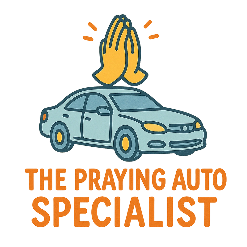 The Praying Auto Specialist logo