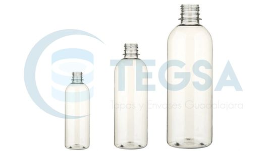 Botella Cuadrada de Vidrio de R28 de 250 ML con Tapa de Aluminio
