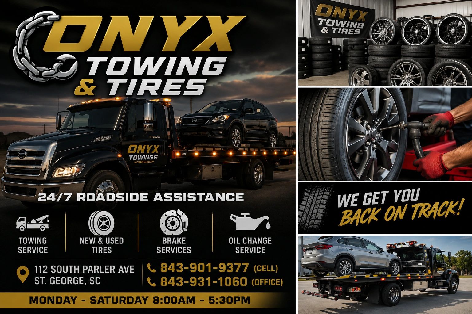 Onyx Towing & Tires LLC logo
