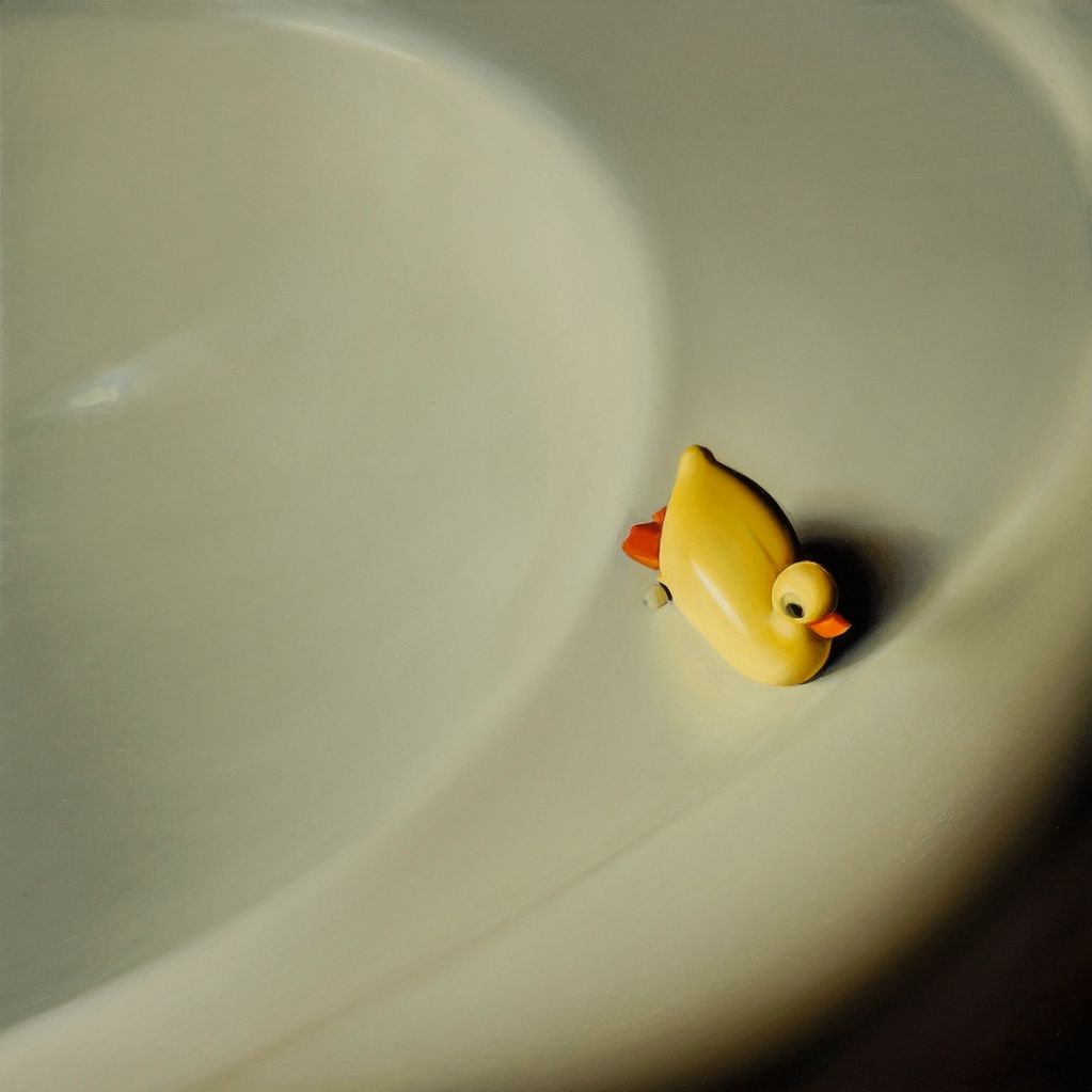 Bathtubbie Collection #77, Oil on Panel, 6"x6", 2009