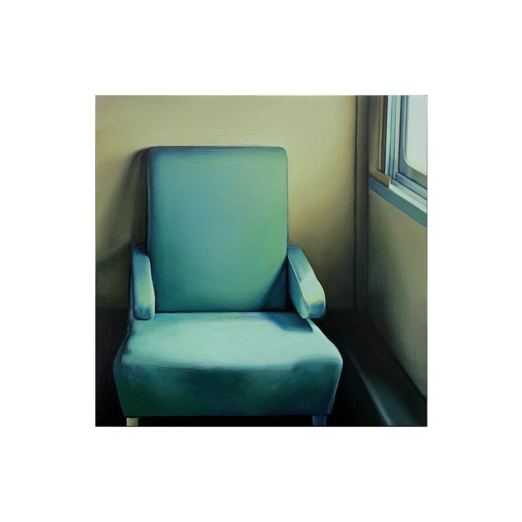 Train Chair #57, Oil on Panel, 9"x9", 2026